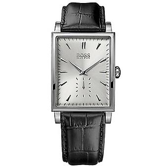 Slim hugo boss watch for Unisex Analog Quartz with synthetic leather bracelet 1512783