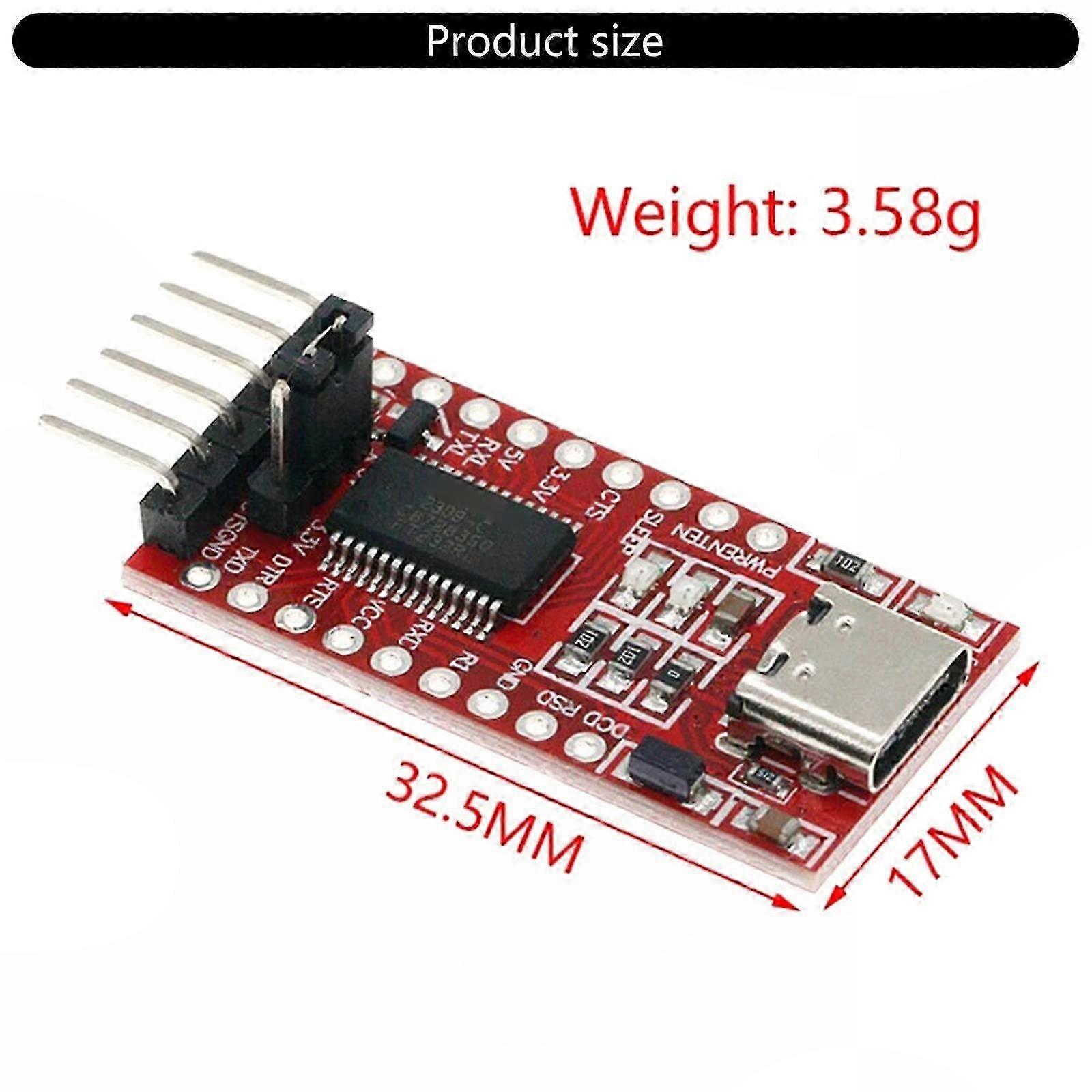 USB to TTL Adapter Module FT232RL Control Chip for Serial Data Transmission