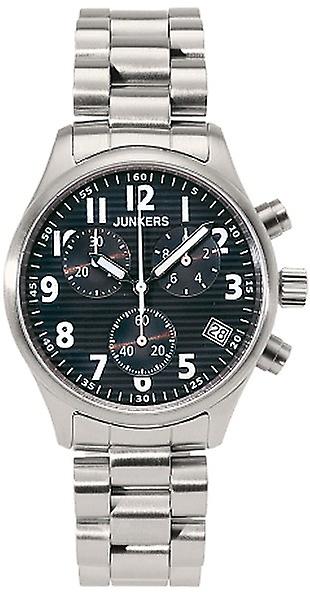 Corrugated sheet ju52 Quartz Analog Man Watch with 6286M-2 Stainless Steel Bracelet
