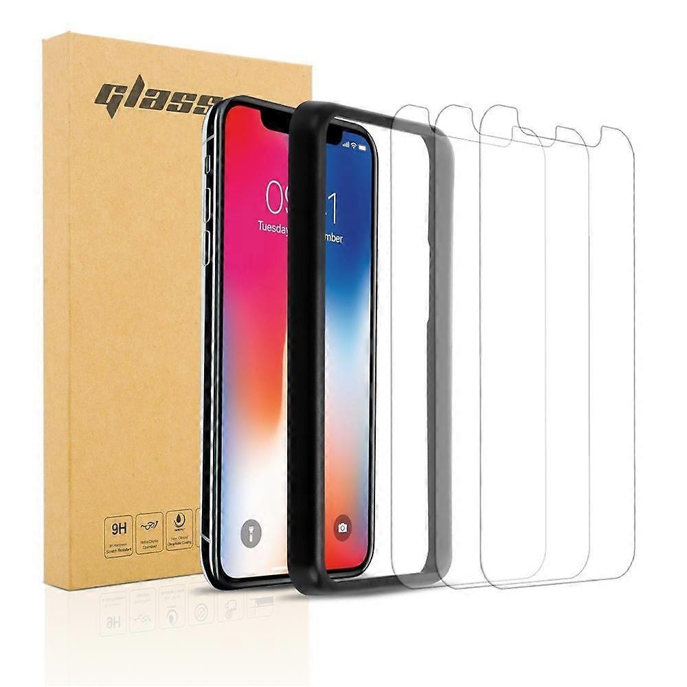 3x Compatible with iPhone XS MAX Screen Protector Tempered Glass with Application Tool