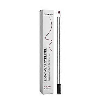 2pcs Plum Red Eyeliner Pencil, Waterproof Smooth Non-smudge Eye Makeup Liner