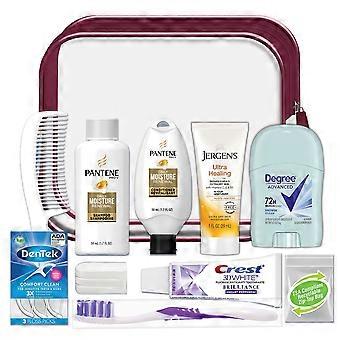 Convenience Kits International Women's Deluxe Travel Kit Featuring Pantene Shampoo And Conditioner 11 Pc