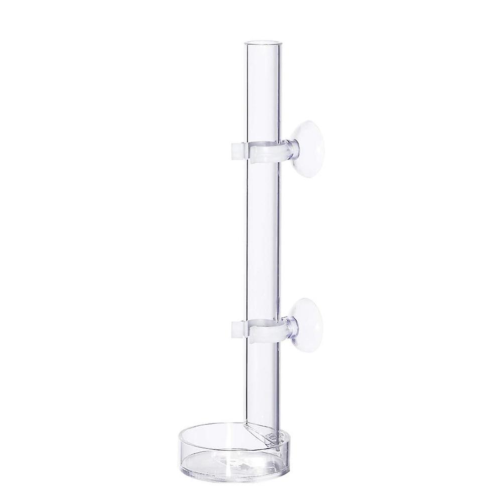 35cm Acrylic Shrimp Tube Feeding Dish Bowls for Fish Tank Aquarium Shrimp Fish, with 2 Suction Cups