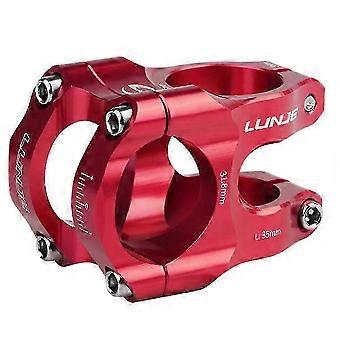 Attacco manubrio per bicicletta CNC Power Short 35mm Mountain Bike Bridge 31.8 Tubo Ciclismo Stemma, Rosso