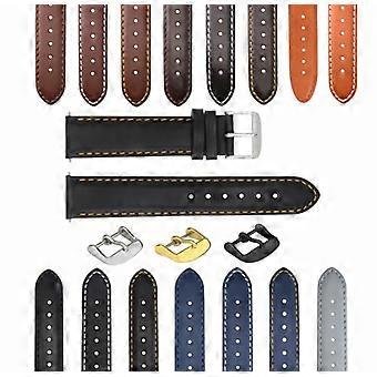 Leather Watch Band Replacement Strap for Raymond Weil Tango, Italian Calf Leather 1826mm, Waterproof Nubuck Lining