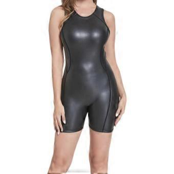 2mm Korean chloroprene super Stretch Women's performance Swimsuit, shiny Skin,