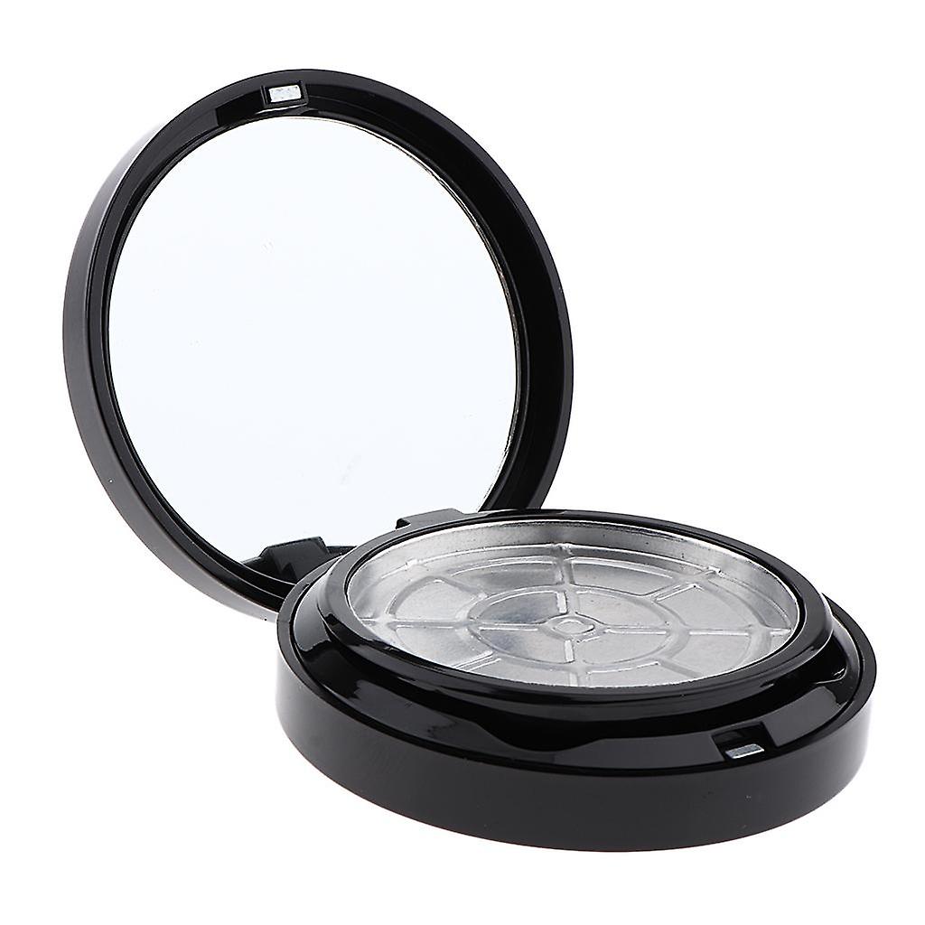 Empty Powder Case Face Powder Blusher Makeup Cosmetic Jars Container Black
