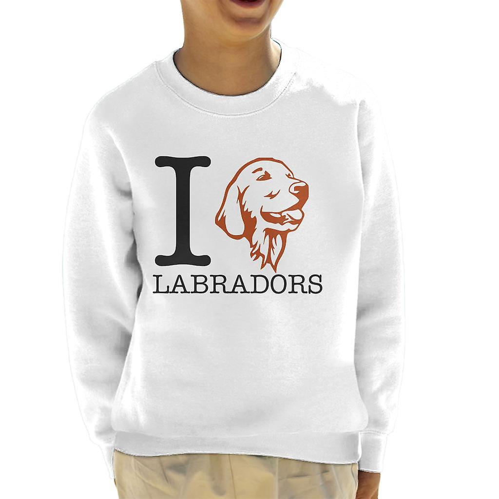 I Heart Labradors Kid's Sweatshirt