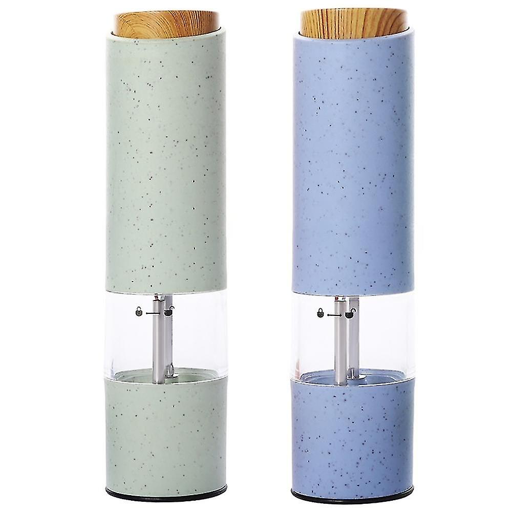 2pcs Electric Salt And Pepper Grinder Set  Battery