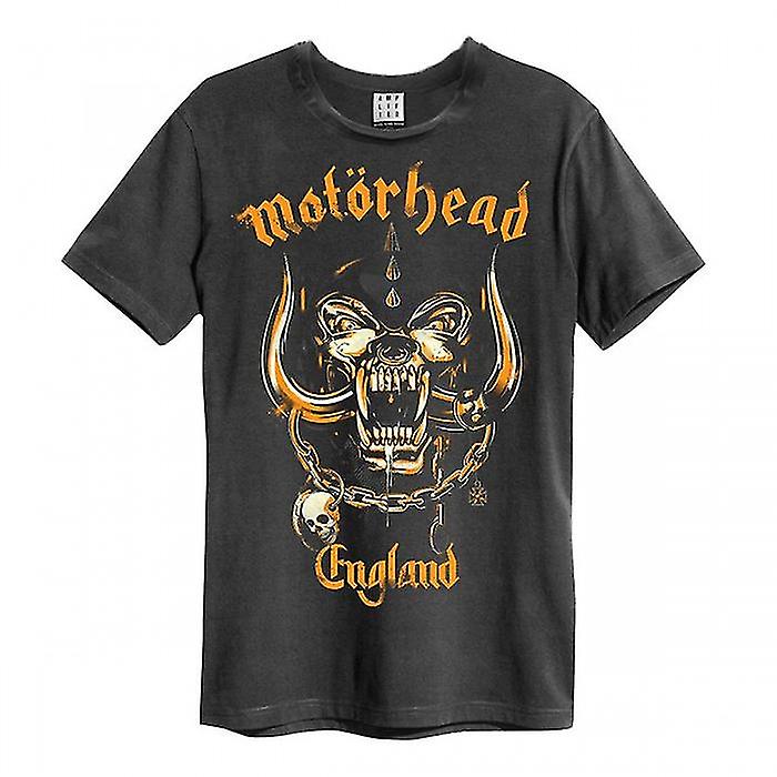 Amplified Unisex Adult Bronze England Motorhead T-Shirt