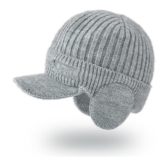 Erkek Açık Örgü Şapka Erkek Sıcak Kazak Şapka Moda Kalınlaştırılmış Ördek Dil Örme Şapka Kulak Koruma Beyzbol Şapka