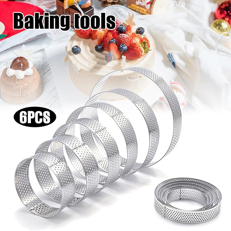 6pcs γύρος/οβάλ/ορθογώνιο εργαλείο ψησίματος καλουπιών κέικ κέικ από ανοξείδωτο χάλυβα
