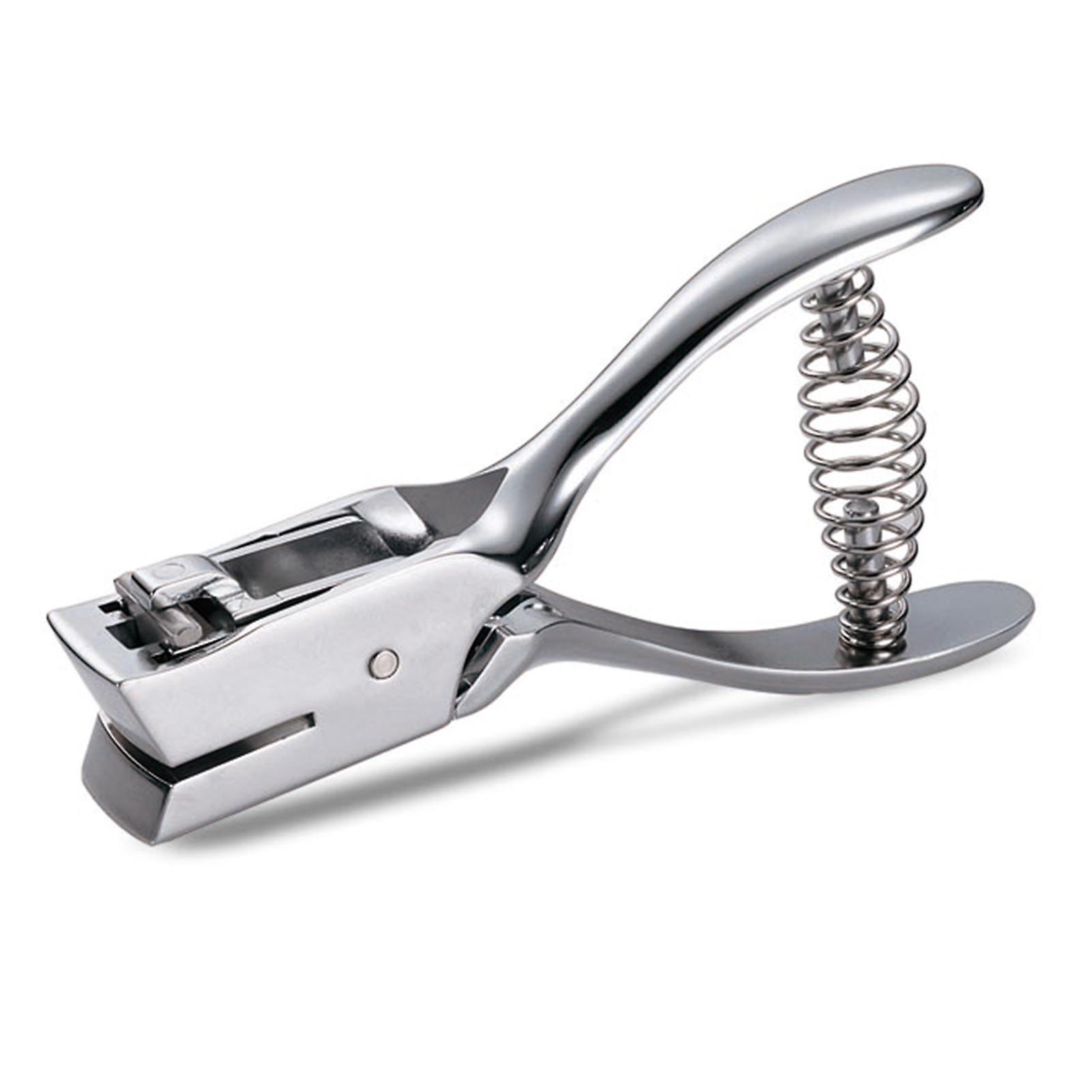 KW-triO Metal Single Hole Puncher 1-Hole Paper Punch 8 Sheet Capacity for ID Card PVC Photo Slot