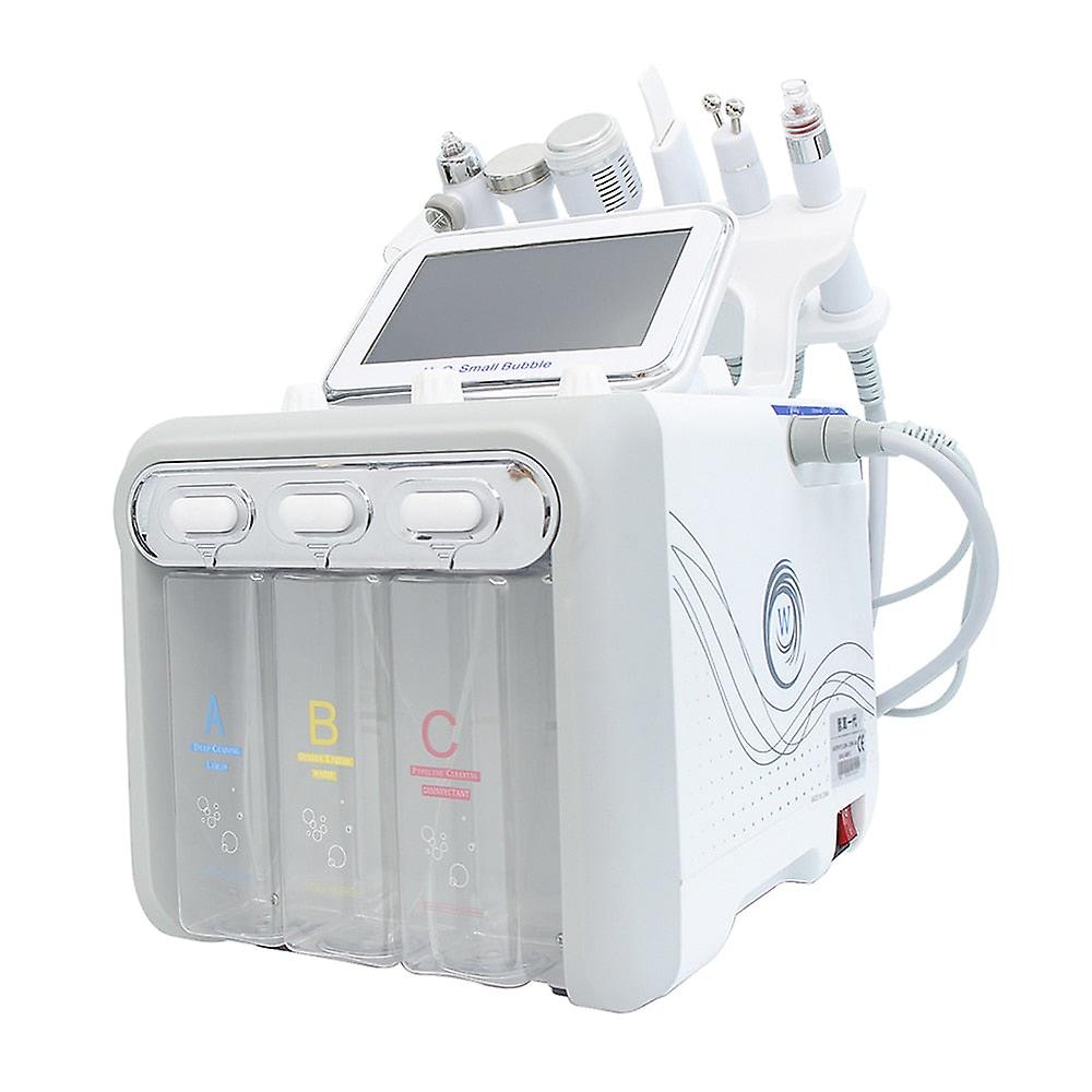 שדרוג 6 ב 1 Hydrafacia חמצן קטן בועה Rf מכשיר יופי מתיחת פנים Dermabrasion מכשיר עור Scrubber ספא פנים