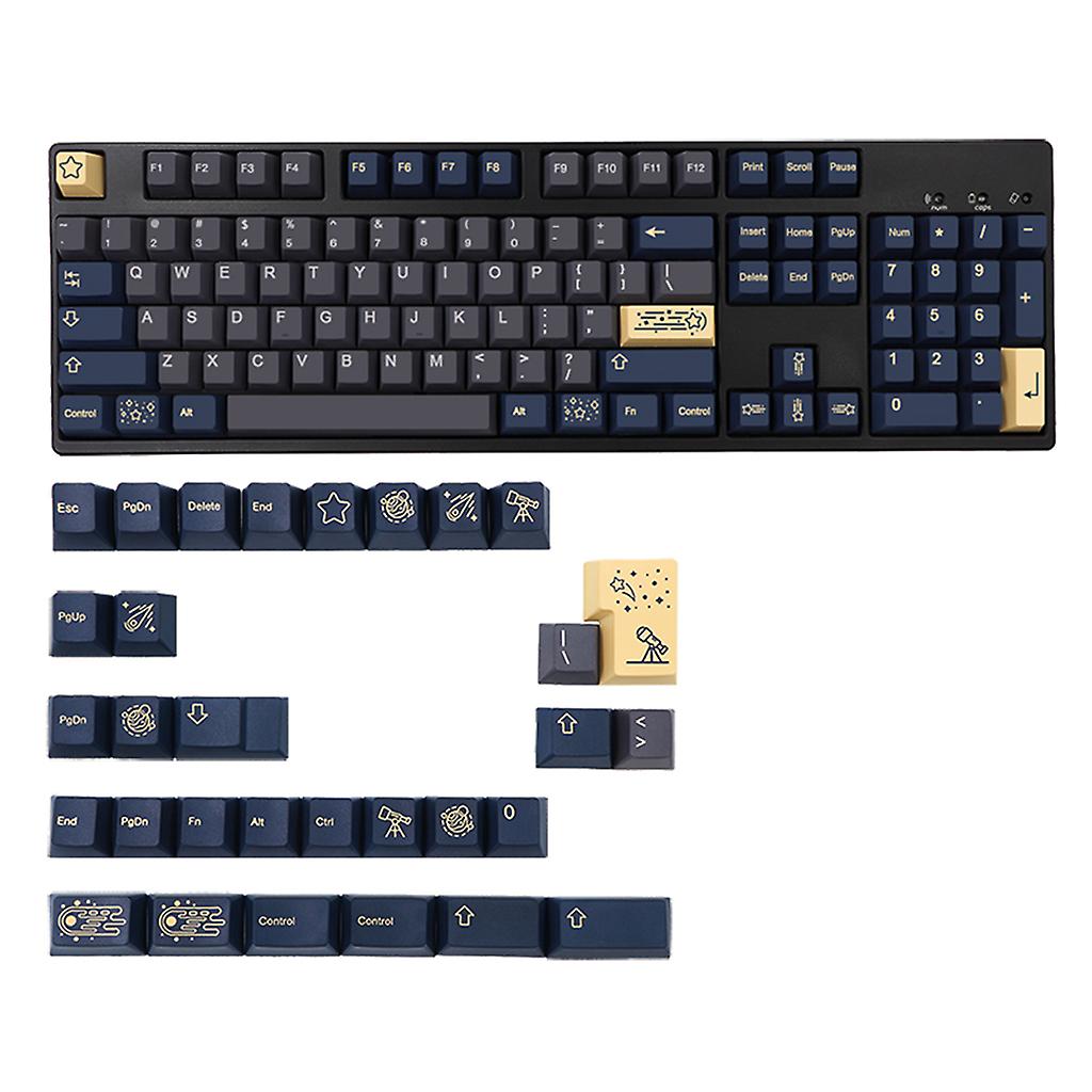 135 Keys Dye Subbed PBT Keycaps Set Stargaze Cherry MX Profile for Game-player