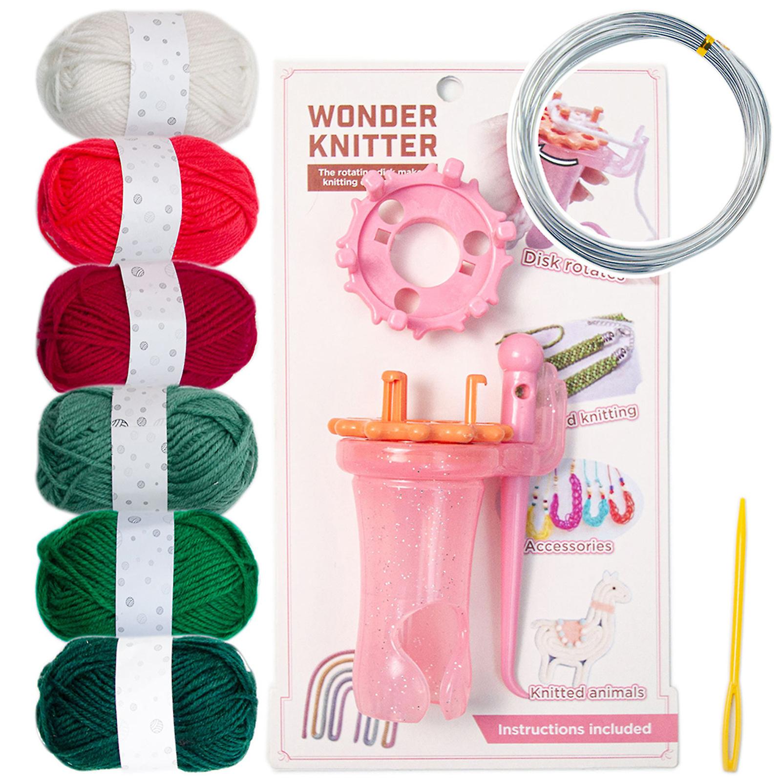 Hand-Cranked Rope Braiding Machine DIY Colorful Woven Rope Knitting Kits for Christmas