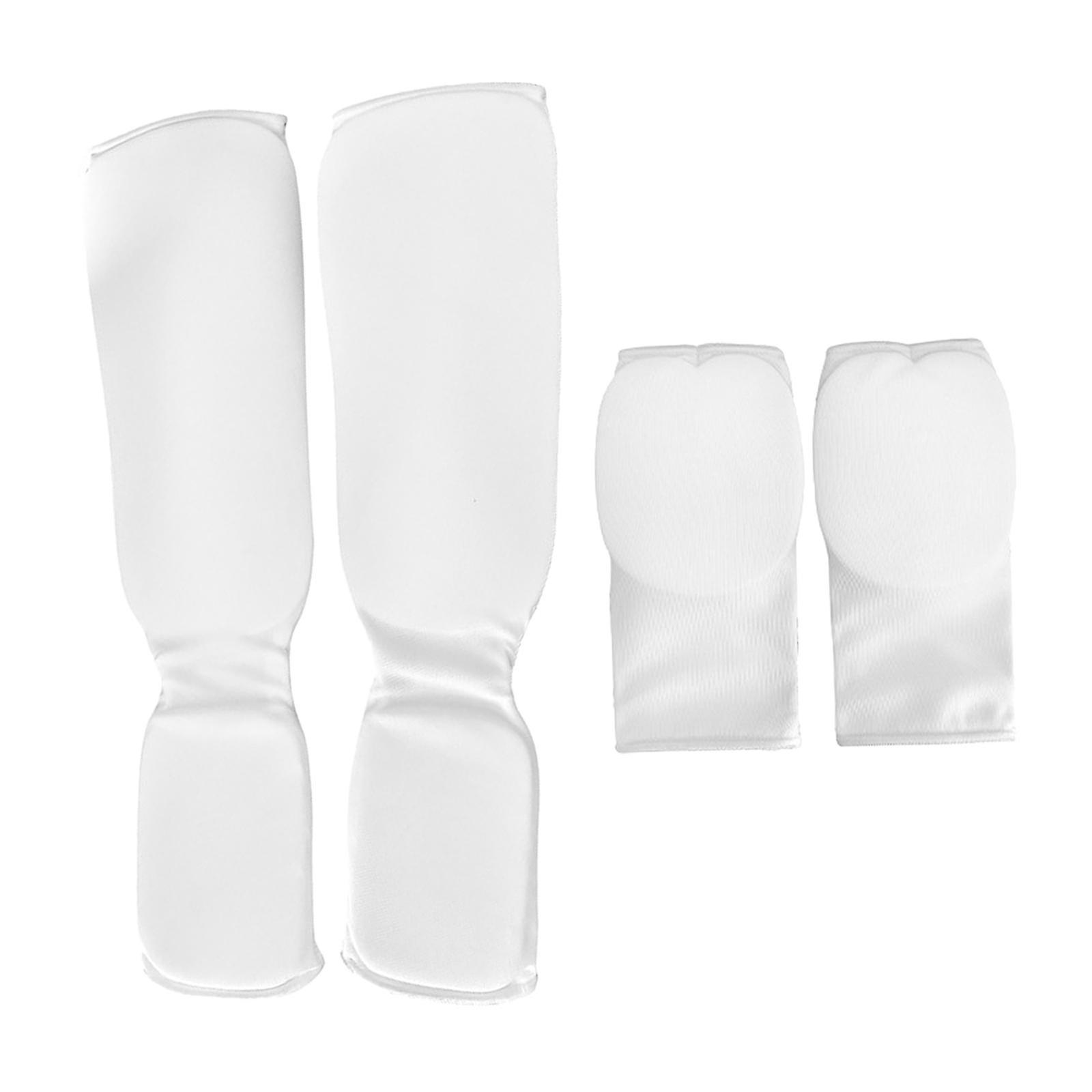 قفازات الملاكمة الداخلية سميكة الملاكمة الساق الحرس للسجال الرجال النساء التايكوندو XL