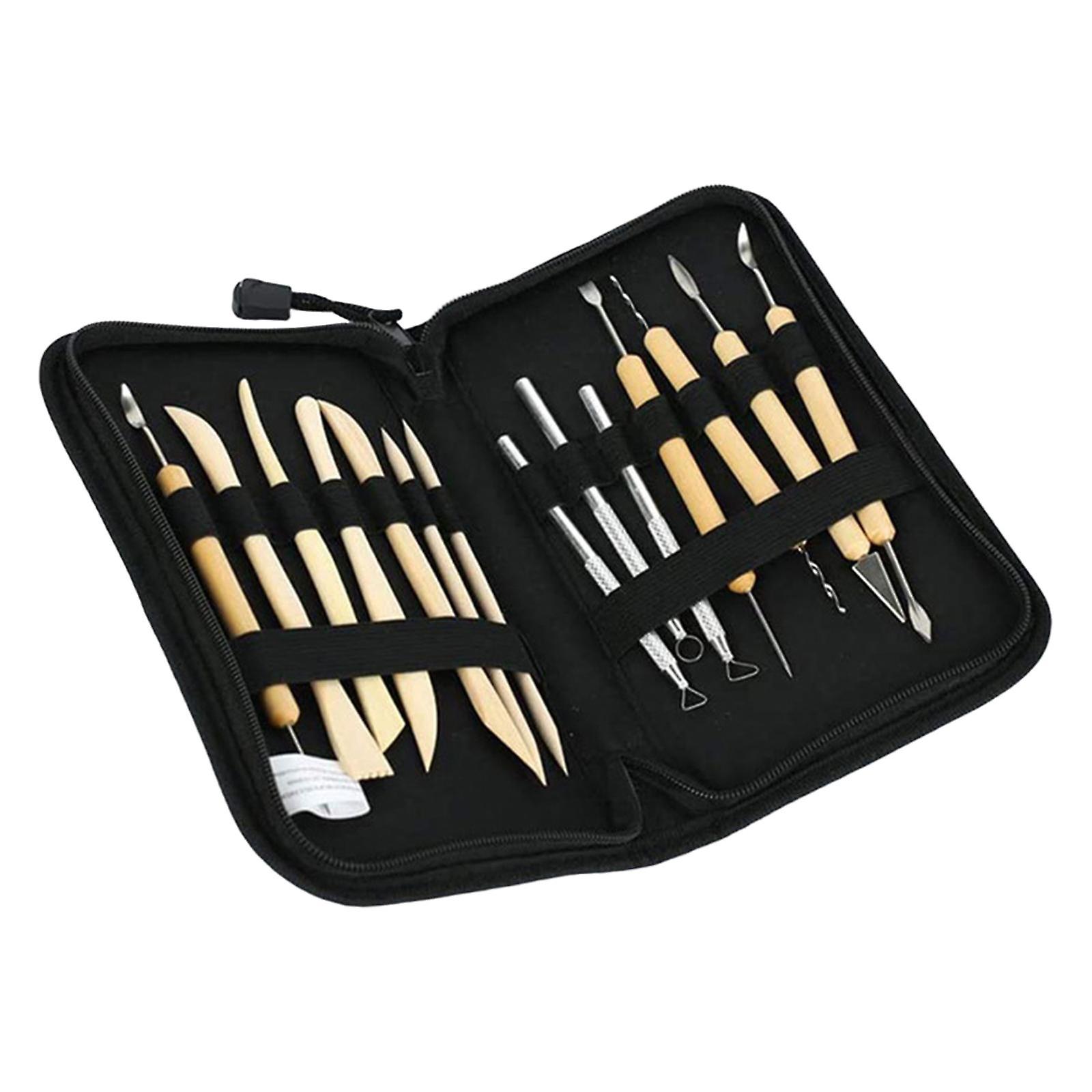 14Pcs Clay Tools DIY Drawing Embossing Pattern Scraping Clay Sculpting Tools