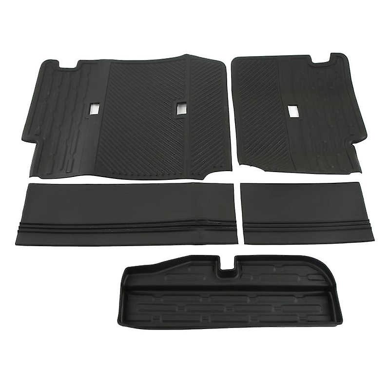 Backrest Protector Black Rear Seat Back Mat Easy To Clean For Car
