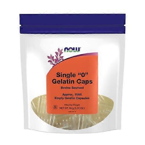Now Foods Single "0" Gelatin Caps, 1000 Empty Caps (Pack of 1)