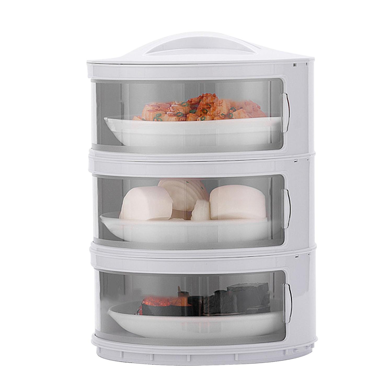 ZHOUBA Kitchen Stackable Insulation Dust Proof Food Leftover Container with Lid Cover