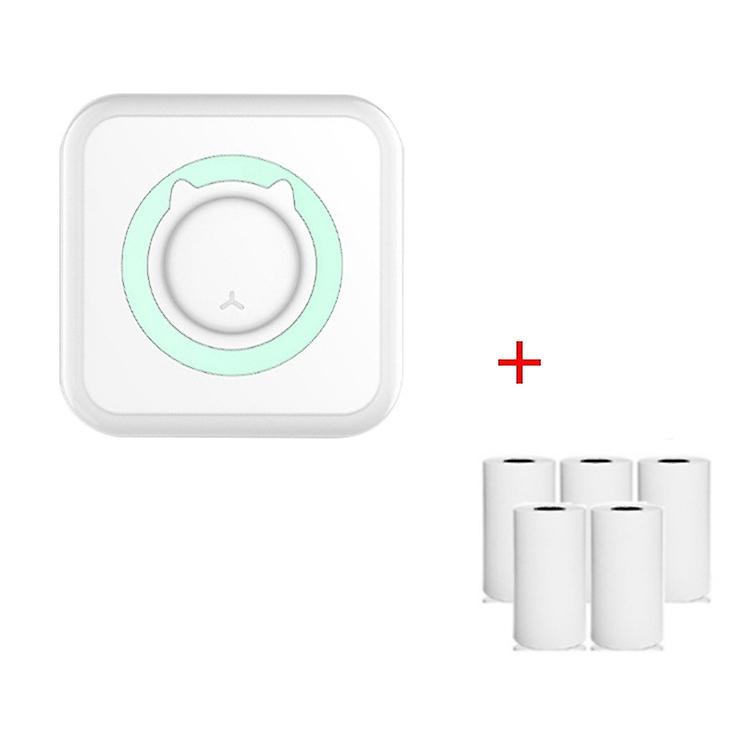 Mini Printer Green+5 Paper