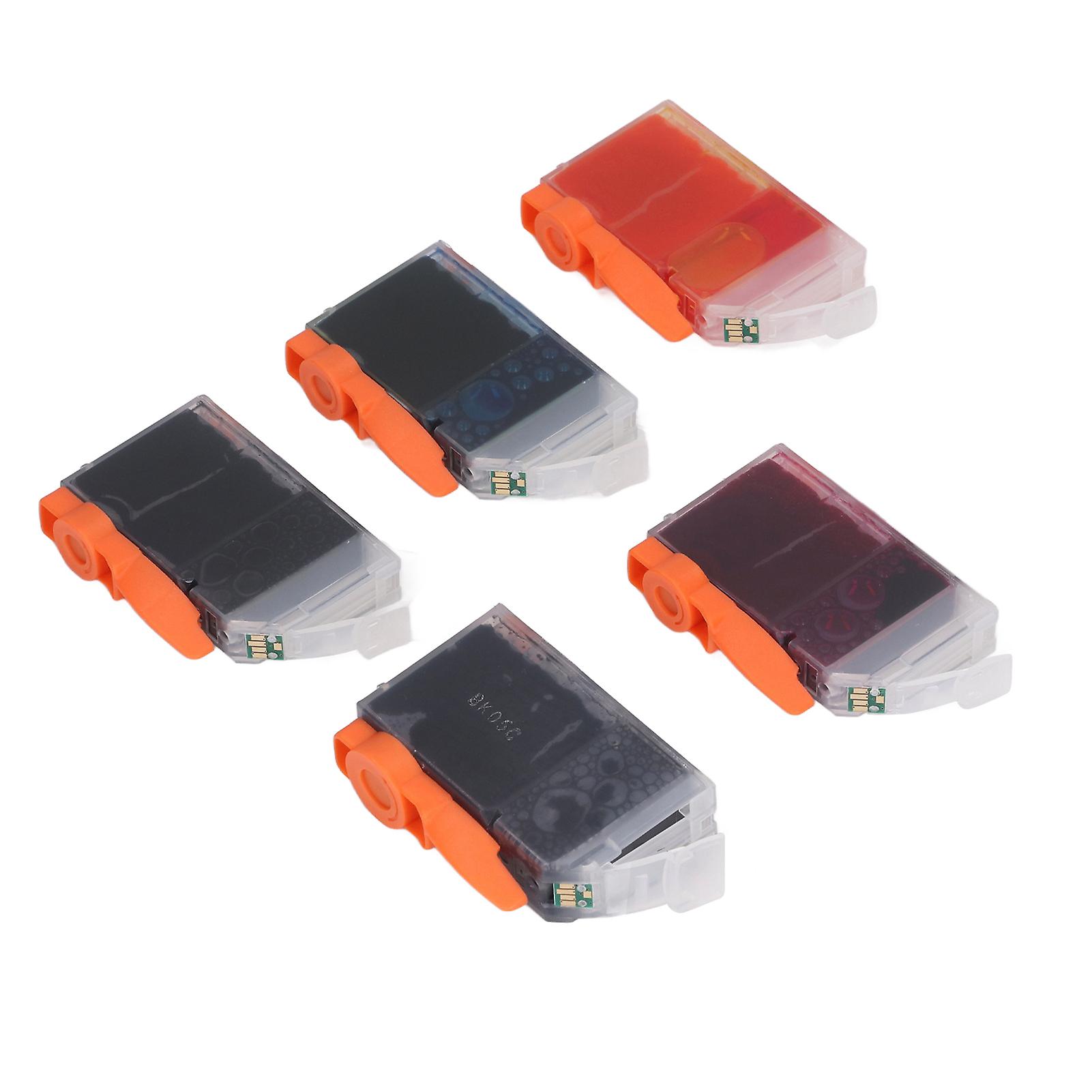 Ink Cartridges Compatible Refill Replacement for PIXMA IP4200 IP4300 IP4500 Printer 5 Colors(PGI?5BK CLI?8BK C M Y)