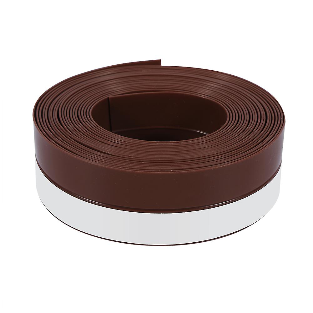 5 Meters Long Silicone Rubber Draught Excluder Strip Window Door Sealing Strip Tape Brown