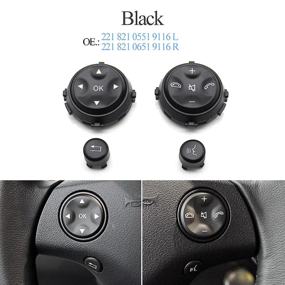 Car Steering Wheel Multi-Function Switch Pull Buttons Kit Replacement For Mercedes Benz W221 W216 S CL CLASS S280 S300 2006-2009~35920