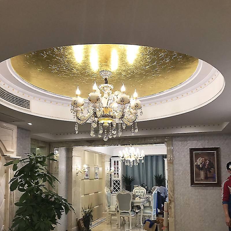 100 stk / sæt 24k bladguldplader til kunsthåndværk Design Forgyldning Indramning Skrot