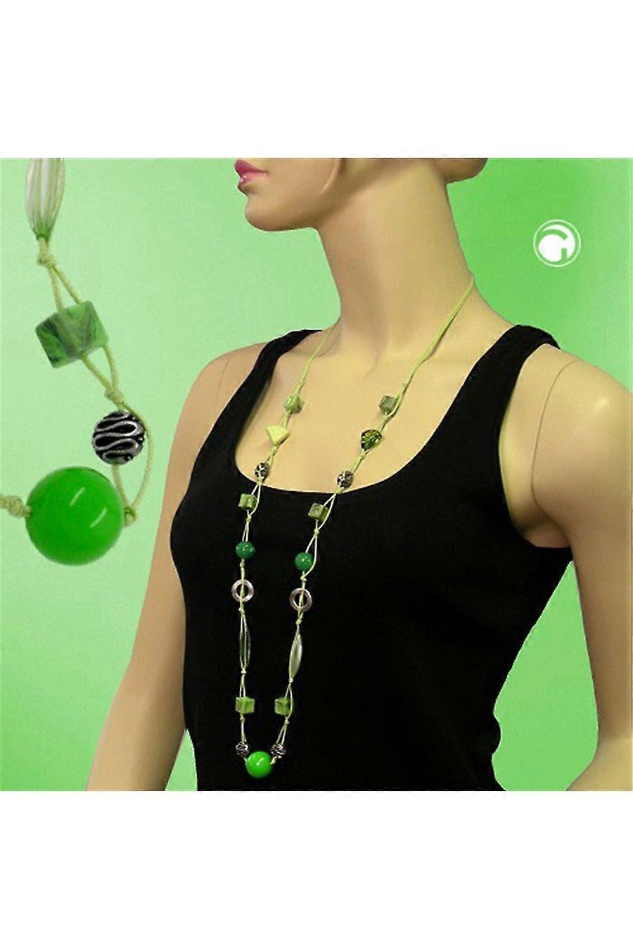 Necklace Beads Mint Gold-tone - Gl00092