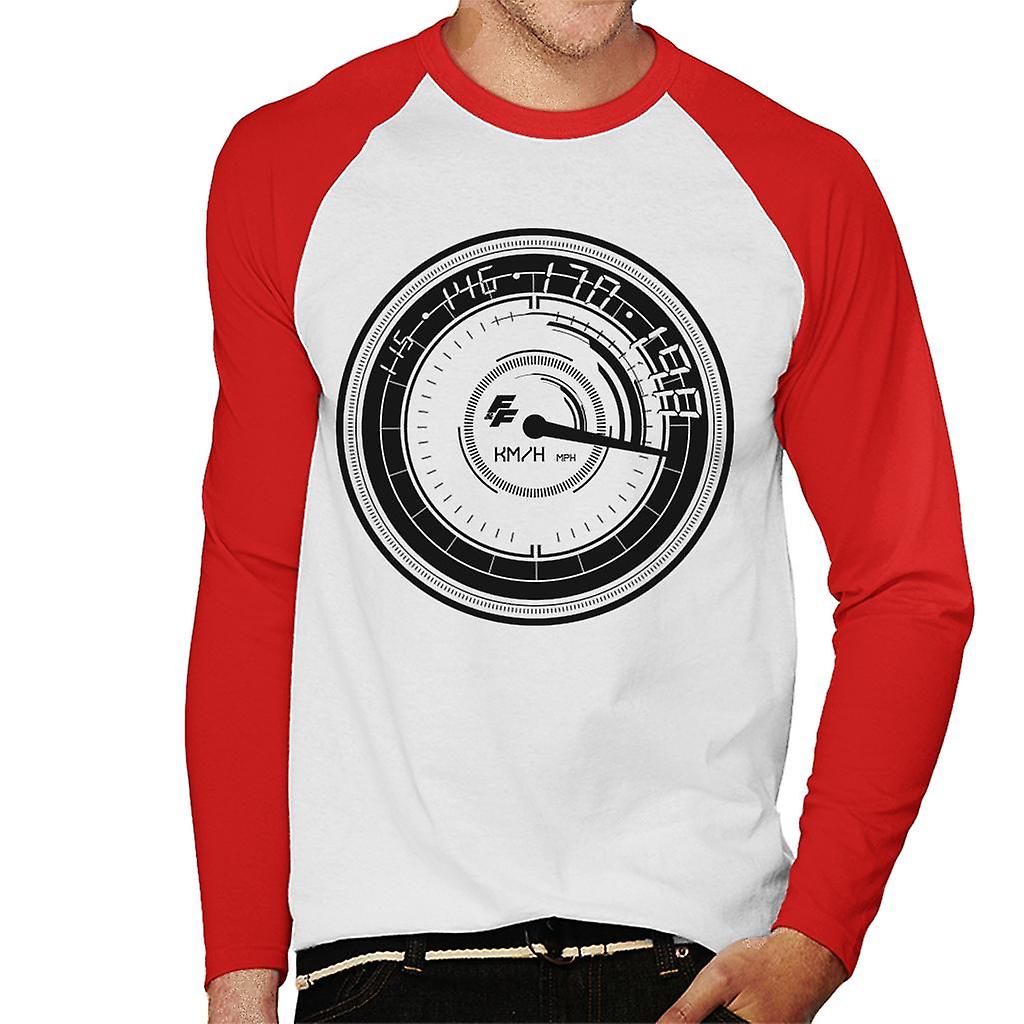 Fast and Furious Speedometer Men's Baseball Long Sleeved T-Shirt