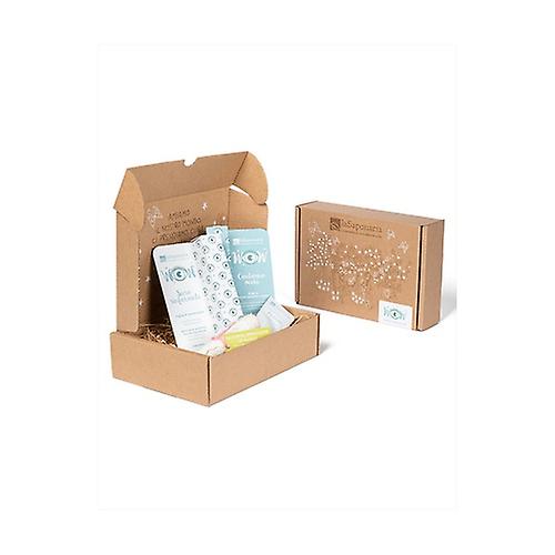 Biobox Wow - Ecobio Eyes Routine Box Eyelash serum 10 ml + Eye contour 15ml + Bamboo towel + Det milk sample + Small gift box