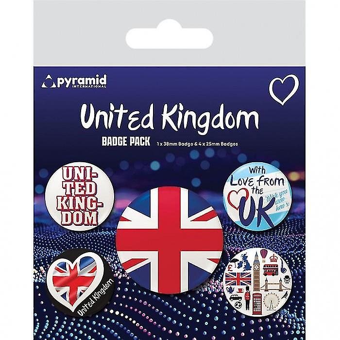 Piramide International Union Jack Badge Set (5 stuks)