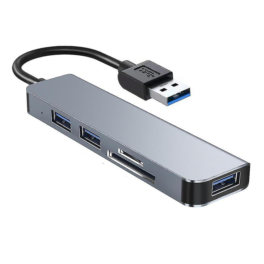 2023 New 5 In 1 Usb Hub, Portable Usb To Usb 3.0+2xusb 2.0 +sd+tf Docking Station Hub Splitter Multi