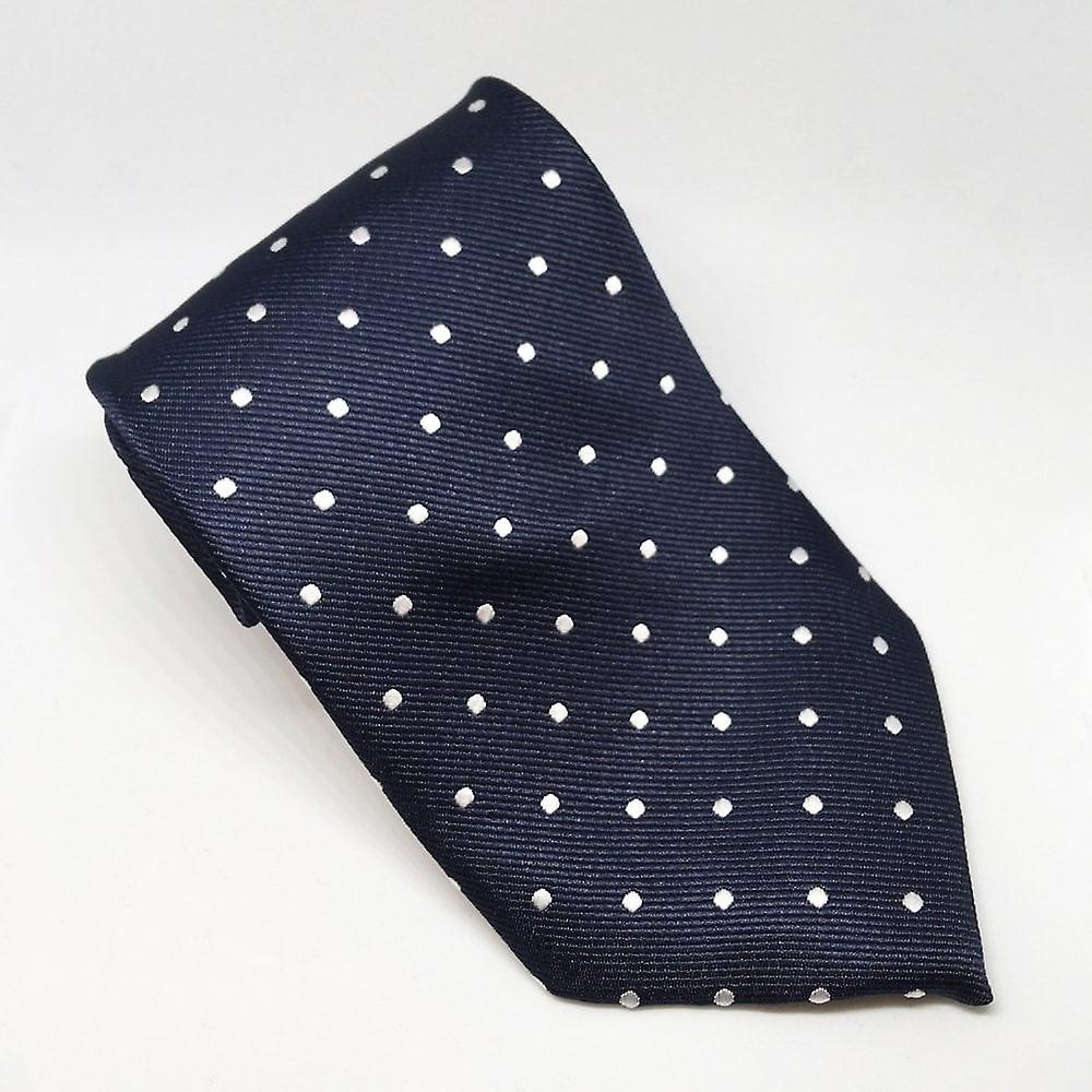 Women's Equetech Junior Polka Dot Show Tie - Navy/white