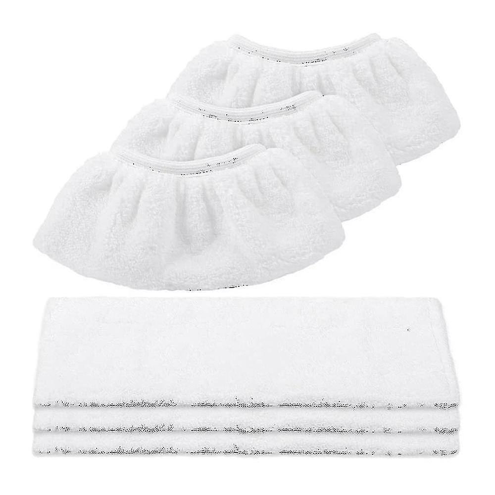 Microfiber Cloth Set Compatible For Easyfix Steam Cleaner Sc2,sc3,sc4,sc5 (3 For Floor Nozzle+3 For