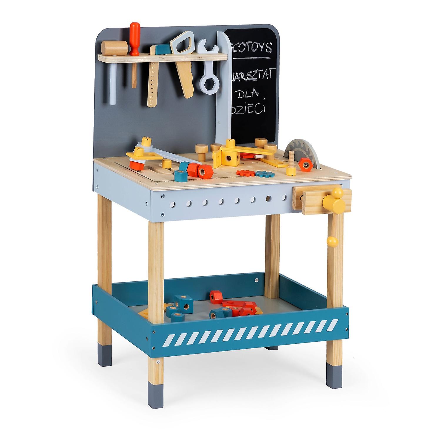 Wood workshop with tools - 47 pcs. Eco toys