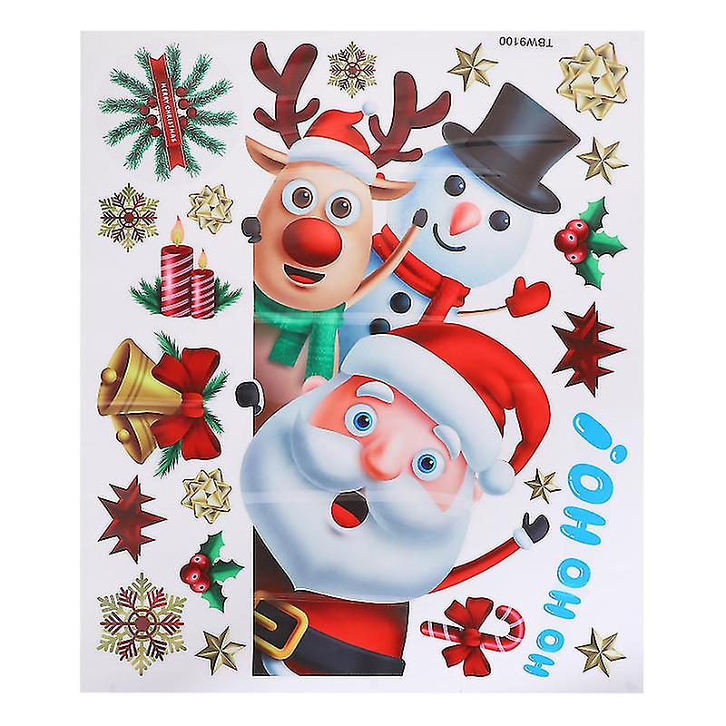 1pcs Santa Fridge Sticker