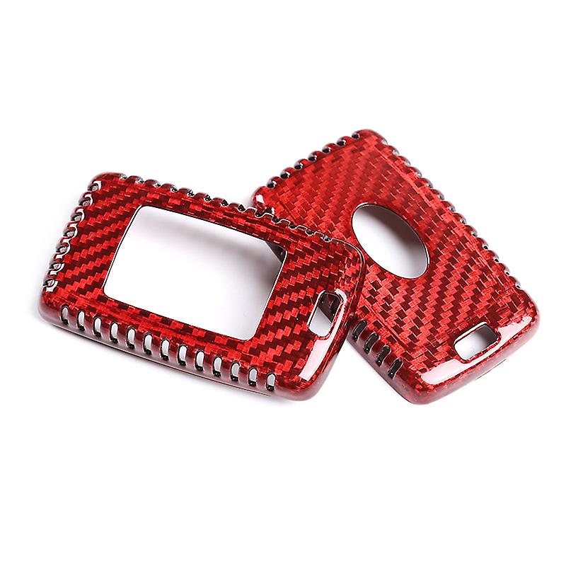 Per Land Rover Range Rover Vogue Velar Discovery 5 2017-21 Real Carbon Fiber Red Car Key Shell Protective Cover Accessori per auto