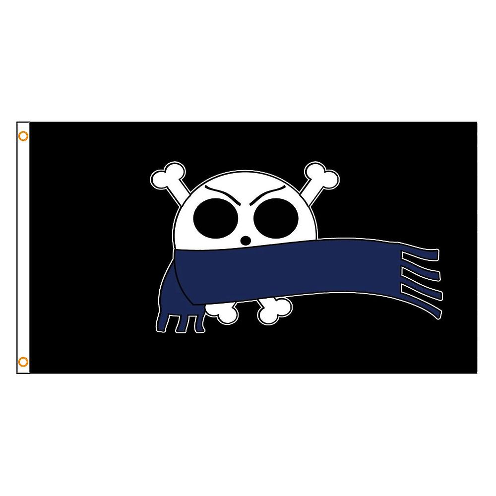 90*150cm Skull And Cross Crossbones Jolly Roger With  Scarf Flags For Decoration