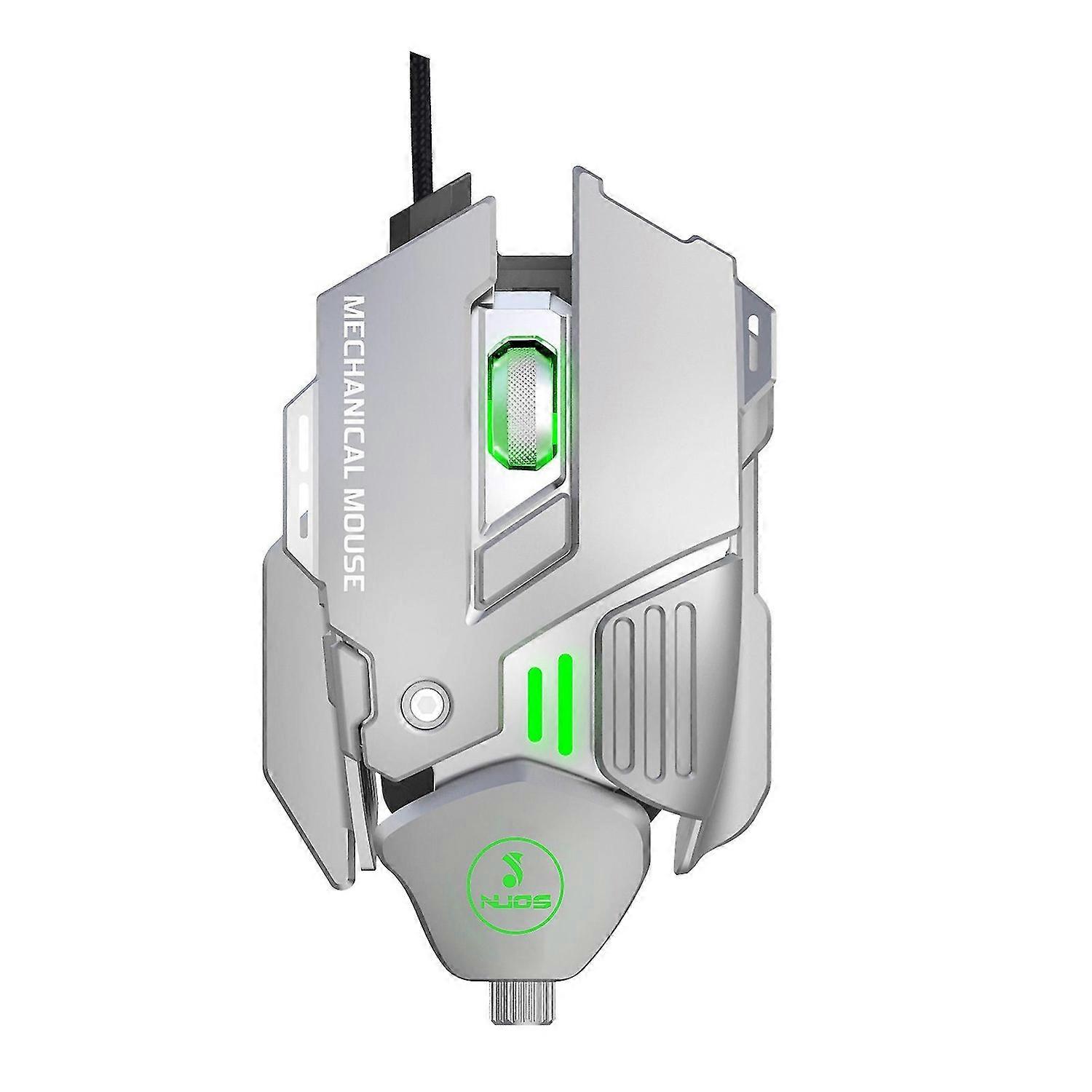 GM8 Wired Mouse Luminous Quick Response Professional Support Macro Programmable RGB LED Backlight Me