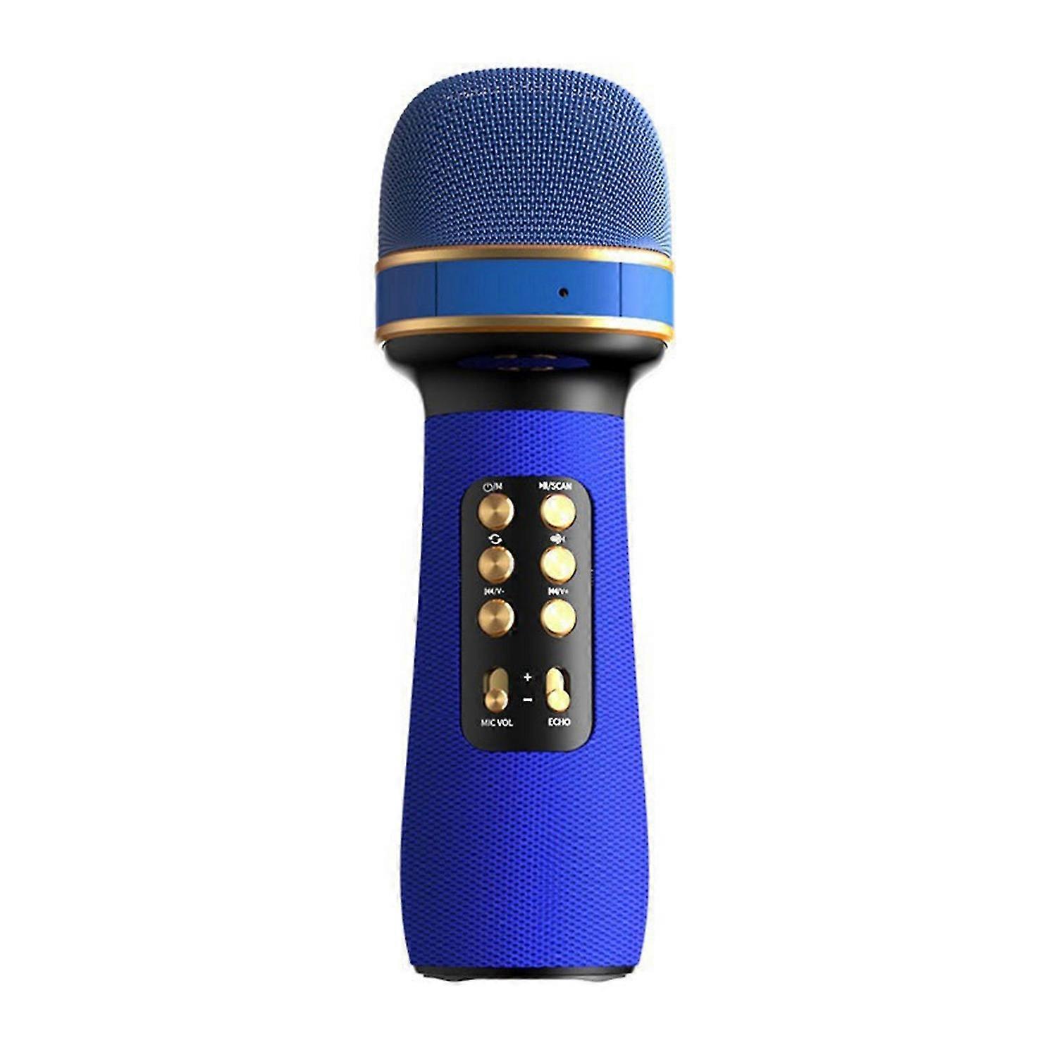 WS898 Double Speaker Portable Wireless Bluetooth-compatible Handheld Condenser Microphone Player for