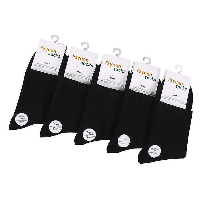 Black 10 Pairs.sockspure Cotton Tubeautumn And Winter Thickening Socks X5361