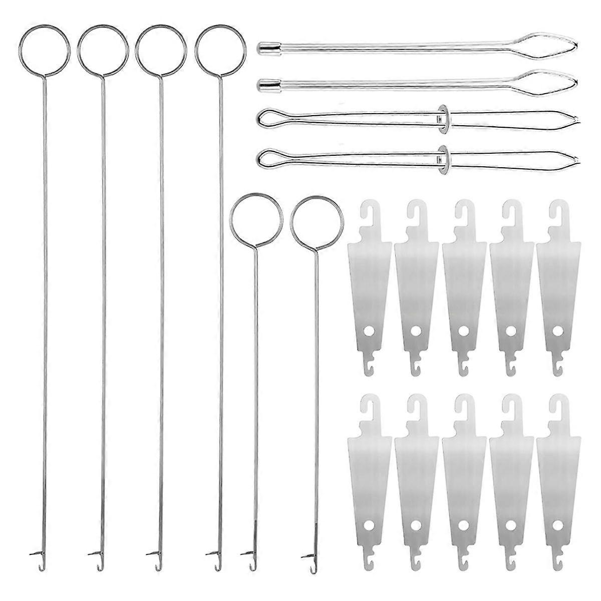 20pcs Sewing Ring FlipperHook, Sewing Loop Turner Hooks Drawstring Threader Tool for Fabric Coats Jackets Hoodies