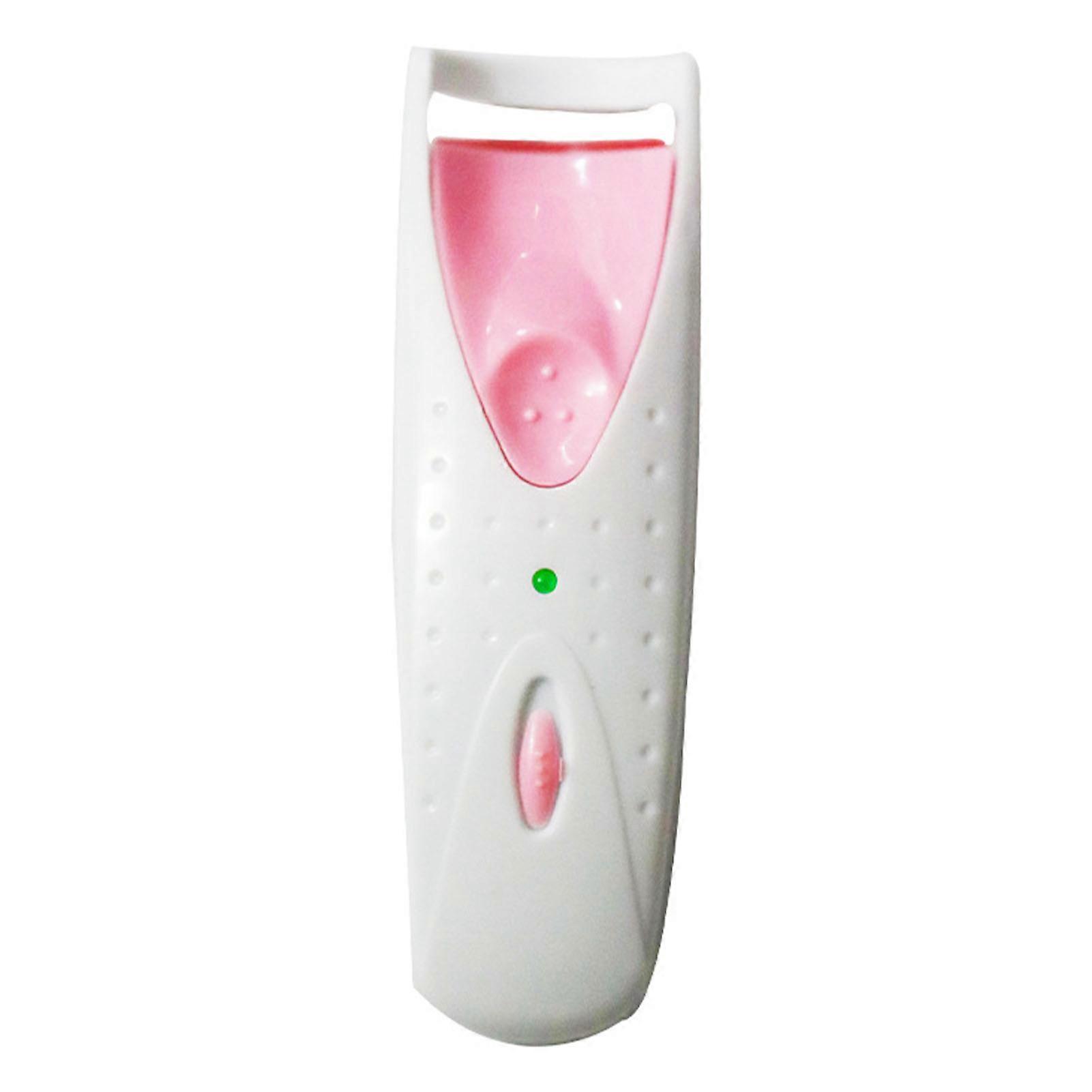 Electric Eyelash Curler Soft Silicone Quickly Heating Curved Lash Curling Device Pink