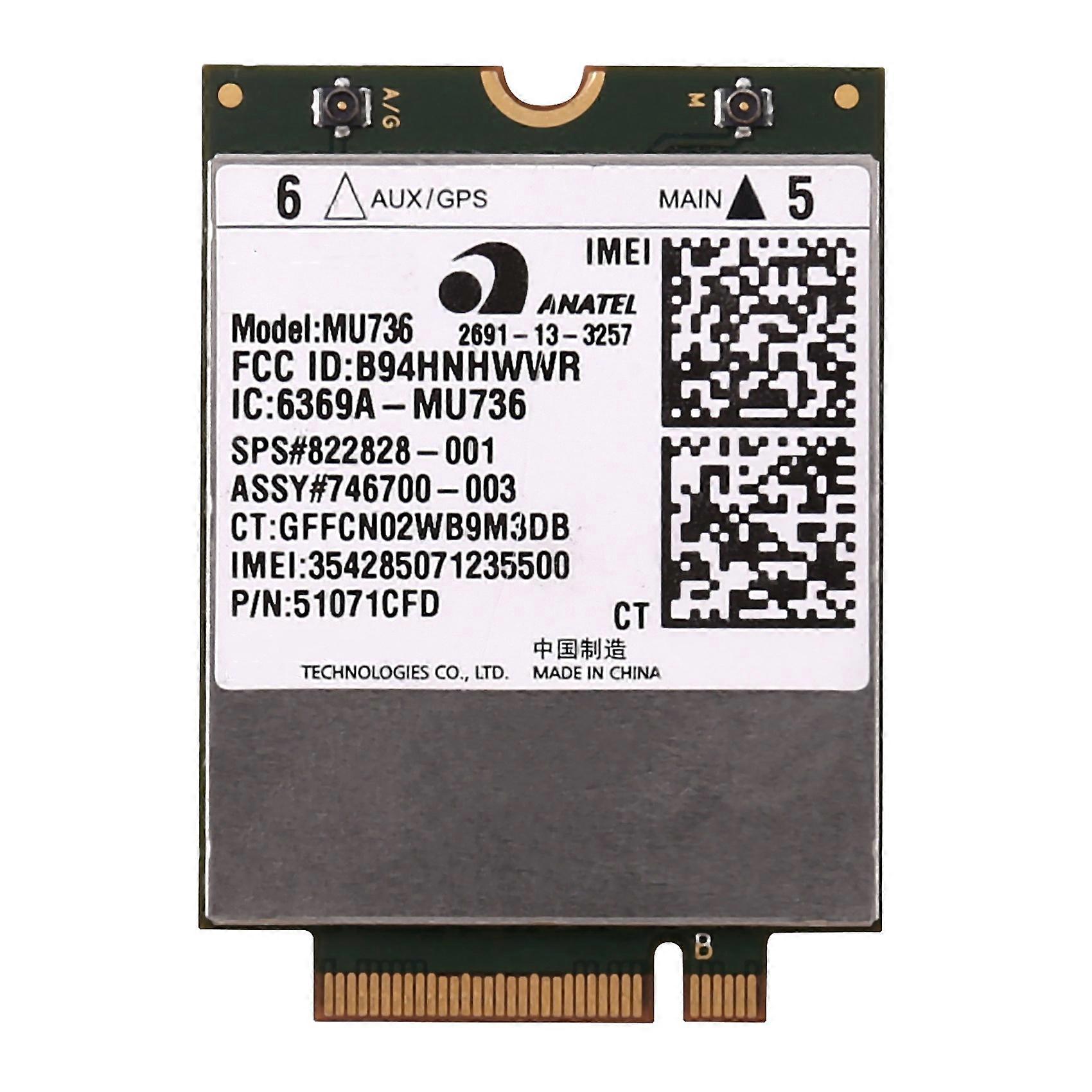 MU736 WiFi 卡 WWAN 卡 3G 模块,适用于 ProBook 430 440 640 645 650 655 G1 ZBook 17 EliteBook 850
