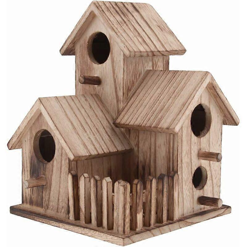 Birdhouse Wild Birds Nest Boxes Rustic Garden Accessory - Size #2