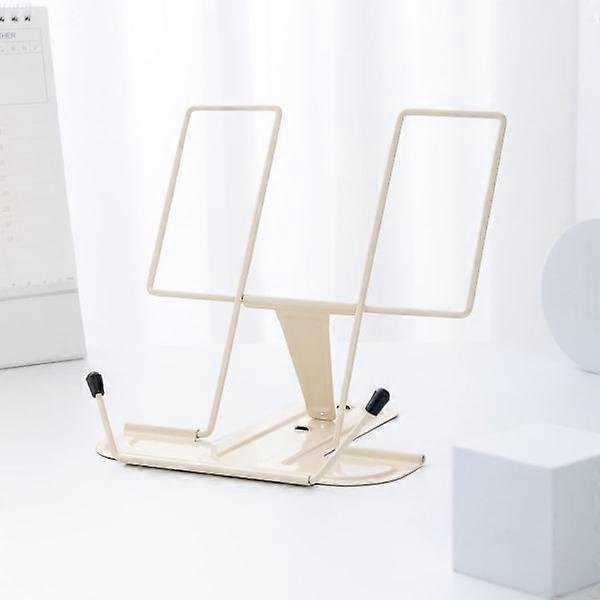 Bogstativ til læsning, kogebogsstativ til bogholder (beige)