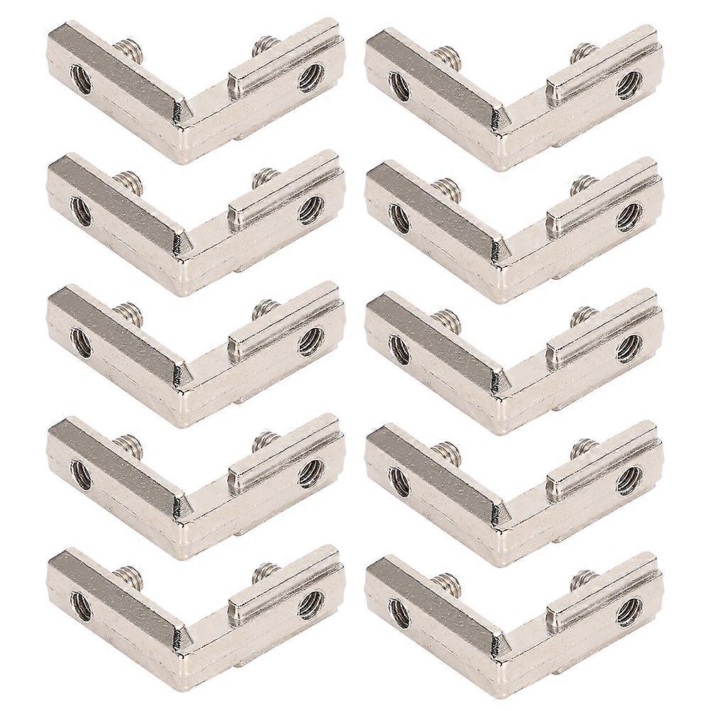 10Pcs Inside Corner Connector Bracket Cast Zinc L Type M5 Accessories for 3D Printer